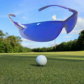Bóng Golf Tìm Kính Xanh Dương Phụ Kiện Kính Unisex Thiết Bị Dụng Cụ Kính Mắt Chạy Bộ Tặng Người Chơi Golf Thể Thao Sân Rộng Color: With Box Cloth