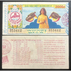 Mua Vé số xưa TP.Hồ Chí Minh 199x sưu tầm