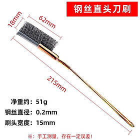 Dây làm sạch bàn chải và tay cầm sắt donle