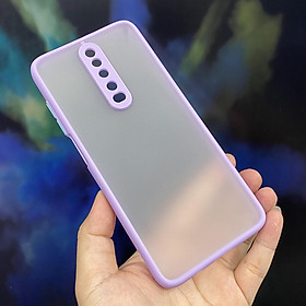 Ốp lưng cho Xiaomi Redmi K30 - Redmi K30 5G trong nhám viền màu che camera