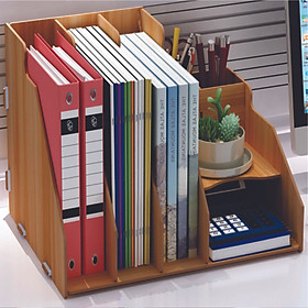 Mua Kệ sách để bàn đa năng  KS02 bằng gỗ  kệ tài liệu để bàn làm việc 3 màu tùy chọn