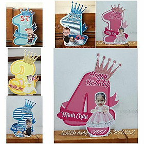 Mua Số tuổi kèm chibi để bàn tiệc trang trí sinh nhật hàng thiết kế