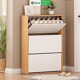 Mua Tủ giày thông minh 3 cánh lật tiết kiệm diện tích gỗ mdf phủ melamin chống xước thương hiệu IGA - Gp20