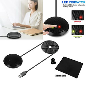Portable USB Conference Computer PC Laptop Microphone Condenser Speech Mic