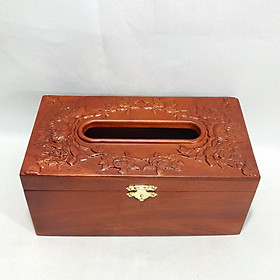 Mua Hộp đựng giấy ăn điêu khắc hoa hồng nổi loại to MS006
