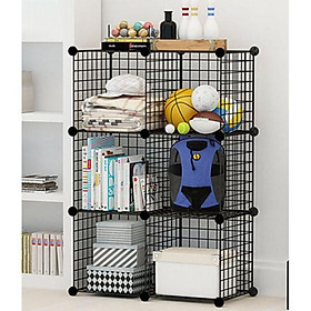 Mua Kệ trang trí 6 ô  tủ kệ lưới thép lắp ghép đa năng  nội thất thông minh cho gia đình  văn phòng