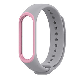 Dây đeo thay thế cho Xiaomi Miband 3 và 4 viền mầu ( MB02 )