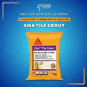 Keo chà ron Sika Tile Grout – Dùng trám khe gạch trong nhà/ngoài trời, chống thấm tốt - 1kg