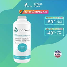 EcoClean FOG - Vi Sinh Xử Thông Tắc Dầu Mỡ, Bảo Trì Đường Ống, Hiệu Quả Lâu Dài - Tối ưu cho hộ gia đình - Chai 1L