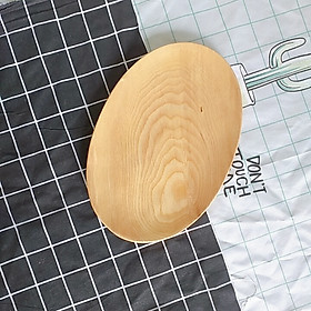 Mua Khay gỗ Tần Bì Oval nhỏ đựng trà  bánh  khay phục vụ (27cmx18cm)