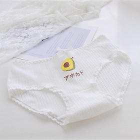 Quần Lót Nữ Cotton Hình Kháng Khuẩn Trái Bơ Thời Trang Ngang Eo . Hàng Loại Đẹp