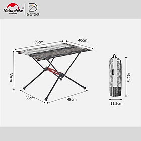 Bàn Vải Dã Ngoại Naturehike FT07 NH19Z027-Z Khung Nhôm Siêu Gọn Nhẹ