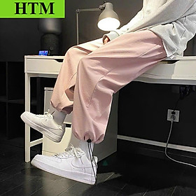 Quần Túi Hộp Nam Nữ Với Chất Dáng Form Đẹp Kèm Dây Rút HTM FASHION - Hồng