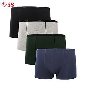 Set 4 Quần Sịp Đùi Nam 5S (5BX020-02) Chất Liệu Bamboo Cao Cấp, Mềm Mịn Thoáng Mát