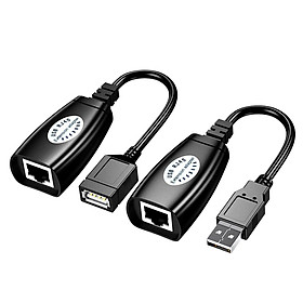 2PCS USB đến RJ45 LAN Cáp mở rộng bộ mở rộng trên CAT5 RJ45 CAT6 PATCH CREW CREW