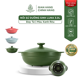 Mua Nồi Sứ Dưỡng Sinh Minh Long Healthy Cook Healthy Cook Luna 3.0 L - Dùng Cho Bếp Từ