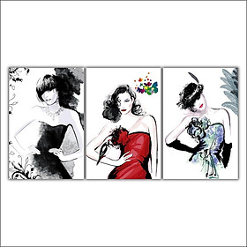 Mua Tranh ghép lá cây trừu tượng  tranh khung cao cấp cảnh trăng tròn  tranh in trừu tượng bộ ghép đàn bướm