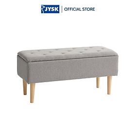 Mua Ghế băng | JYSK Badsted | vải polyester | xám nhạt | R95xS37xC45cm