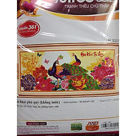 Mua Tranh thêu Hoa Khai Phú Quý ms 53373