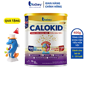 Sữa bột Calokid Gold 400g giúp bé tăng cân khoa học, tiêu hóa tốt - VitaDairy