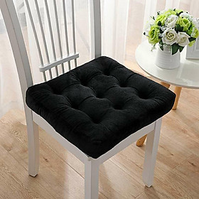 1 chiếc ghế pc, bánh pancake, bộ tăng áp đệm bằng da lộn màu đen, 43 x 43cm