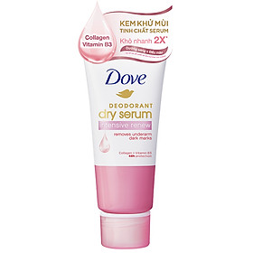 Kem Khử Mùi Dove Tinh Chất Serum Sáng Mịn Đều Màu với Collagen & Vitamin B3 50ml