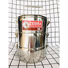 Camen inox cao cấp Zebra 3 ngăn 3 khoá cài