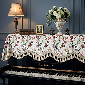 Khăn phủ đàn piano cơ đàn piano điện tử 88 phím sang trọng cổ điển giáng sinh noel năm mới Tết - Hàng chính hãng