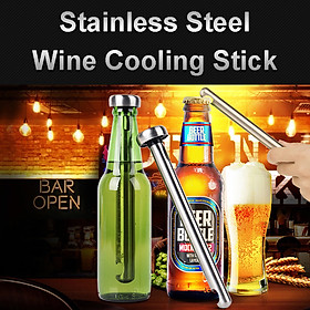 2PCS Stainless Steel Chiller Stick Wine Beer Beverage Portable Cooling Rod Kits