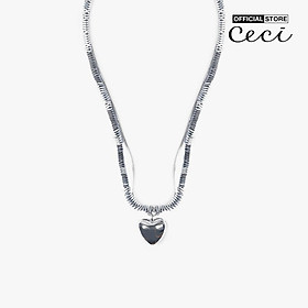 CECI - Dây chuyền nữ hai sợi phối mặt trái tim xinh xắn CC4-01000297