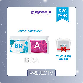 [TẶNG 5 TÚI PV ZIP] Thực Phẩm Sức Khoẻ BR+A | V Alphabet - Hỗ trợ trí não & Chống oxy hoá - PROJECT V - Xuất xứ Pháp, Hàng Chính Hãng