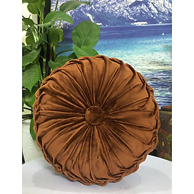 Gối tựa lưng đệm ngồi bệt Lidaco hình bánh xe chất liệu vải nhung mềm mịn chuyên decor phòng khách