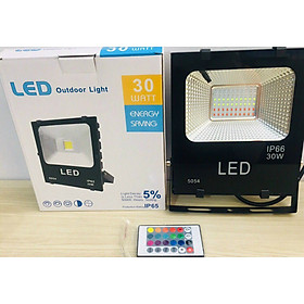 Mua Đèn pha LED đổi màu RGB có điều khiển