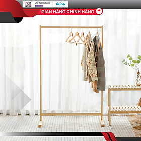 Mua   NGANG 86   GIÁ TREO QUẦN ÁO GỖ LẮP RÁP HÀN QUỐC MWFURNITURE - SINGLE HANGER NATURAL