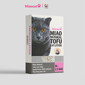 Cát vệ sinh đậu nành MIAO 6L cho mèo - Hương Đậu&Sữa - MIAOCAT