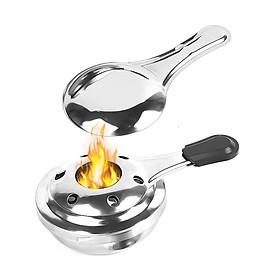 Stainless Steel Camping Alcohol Stoves Portable Picnic BBQ Furnace Cheese Hotpot Alcohol Stoves Outdoor Cooking Furnace Household Cheese Stoves