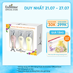 Bộ Sưu tập nước hoa 3 mùi hương Enchanteur Charming, Sensation, Delightful 10ml/ Chai