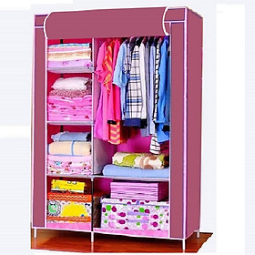 Mua Tủ vải quần áo AVC 2 buồng 6 ngăn  khung sắt sơn tĩnh điện  khách được chọn màu