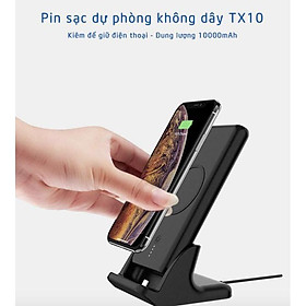 Mua Pin sạc dự phòng 2in1 kiêm đế giữ điện thoại TX10 10000mAh - Home and Garden