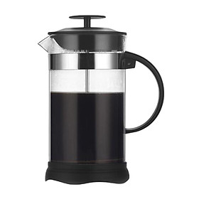 Máy Pha Cà Phê French Press Thủy Tinh Borosilicate Có Bộ Lọc Bằng Thép Không Gỉ