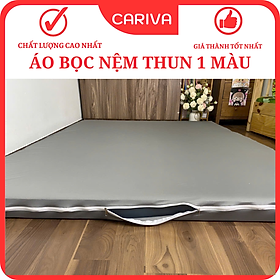 Mua Vỏ Áo Bọc Nệm Thun Lạnh Khóa Kéo 2 Đầu  Áo Nệm Topper  Gấp 3 Cariva Đủ Kích Thước