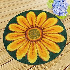 2x Latch Hook Rug Kits DIY Carpet Craft Decoration Rug Making Kits