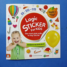 Logic Sticker for kids - Dán hình phát triển tư duy cho bé (4 cuốn)