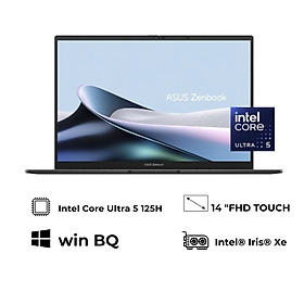 Mua Máy Tính Xách Tay Cảm Ứng Laptop 2 Trong 1 Asus Zenbook Q415 (Core  Ultra 5 125H  Ram 8GB  SSD 512GB  14.0inch WUXGA OLED  Win 11) - Hàng Nhập Khẩu