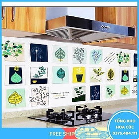 Mua Decal Giấy Dán Bếp Tráng Nhôm Cách Nhiệt Ô Vuông Khổ 3M Keo Sẵn - Tặng 1 Khăn Mặt 30X40Cm - Vận Chuyển Miễn Phí Toàn Quốc