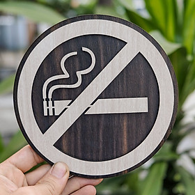 Bảng cấm thuốc no smoking cắt laser có keo