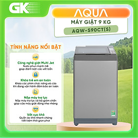 Mua Máy giặt Aqua 9 kg AQW-S90CT(S) - Hàng Chính Hãng - Chỉ Giao Hồ Chí Minh