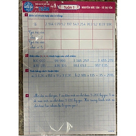Phiếu bài tập cuối tuần môn Toán lớp 5 (dùng chung cho các bộ sgk hiện hành)