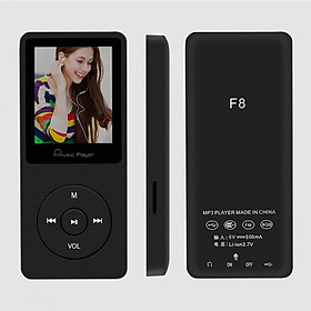 Máy Nghe Nhạc MP3 F8 Bộ nhớ trong sẵn 8G - Đen