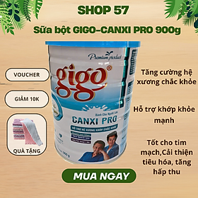 (Date T8/2027)Sữa Bột Gigo Canxi Pro 900g - Bổ Sung Canxi, Hỗ Trợ Xương Khớp, DHA, Collagen